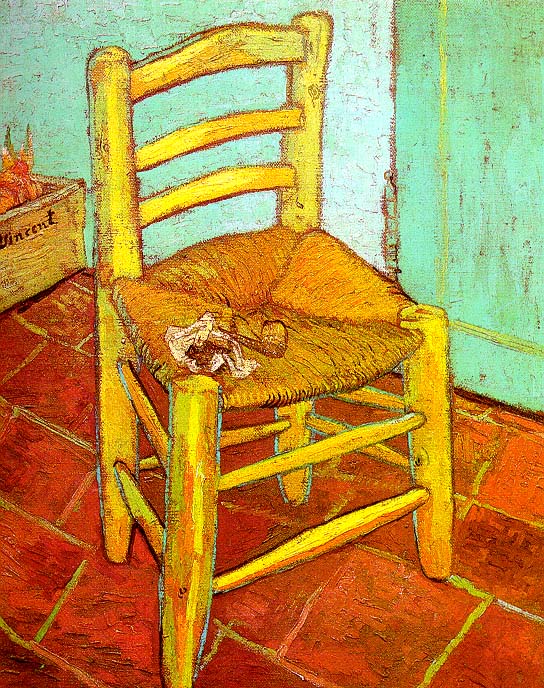 Vincent Van Gogh Artist's Chair with Pipe